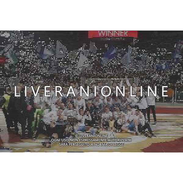 Atalanta - Lazio Finale di Coppa Italia 2019 TIM CUP 15/05/2019 - nella foto: premiazione esultanza festeggiamenti a fine gara con la coppa ©Claudio Zamagni/Agenzia Aldo Liverani final exultation with the trophy during Italian TIM CUP final match between Atalanta and Lazio at Rome Olympic Stadium on May 15 2019 photo credit by Claudio Zamagni/Aldo Liverani Photo Agency / AGENZIA ALDO LIVERANI SAS