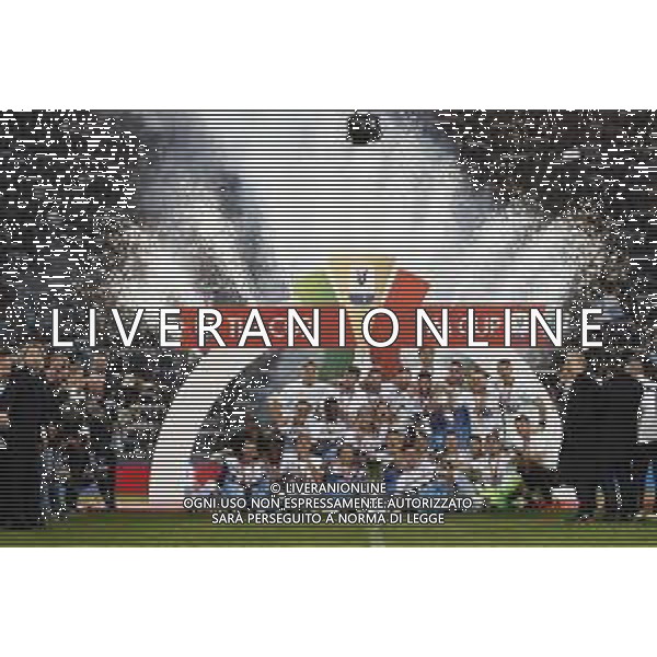 Atalanta - Lazio Finale di Coppa Italia 2019 TIM CUP 15/05/2019 - nella foto: premiazione esultanza festeggiamenti a fine gara con la coppa ©Claudio Zamagni/Agenzia Aldo Liverani final exultation with the trophy during Italian TIM CUP final match between Atalanta and Lazio at Rome Olympic Stadium on May 15 2019 photo credit by Claudio Zamagni/Aldo Liverani Photo Agency / AGENZIA ALDO LIVERANI SAS