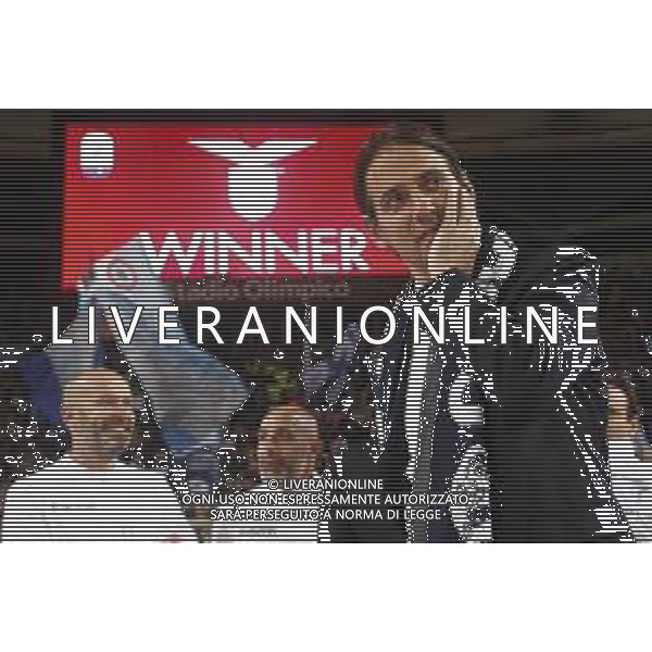 Atalanta - Lazio Finale di Coppa Italia 2019 TIM CUP 15/05/2019 - nella foto: Coach Inzaghi Simone (s.s.lazio) esultanza finale con la coppa premiazione festeggiamenti a fine gara ©Claudio Zamagni/Agenzia Aldo Liverani Coach Inzaghi Simone (s.s.lazio) final exultation with the trophy during Italian TIM CUP final match between Atalanta and Lazio at Rome Olympic Stadium on May 15 2019 photo credit by Claudio Zamagni/Aldo Liverani Photo Agency / AGENZIA ALDO LIVERANI SAS