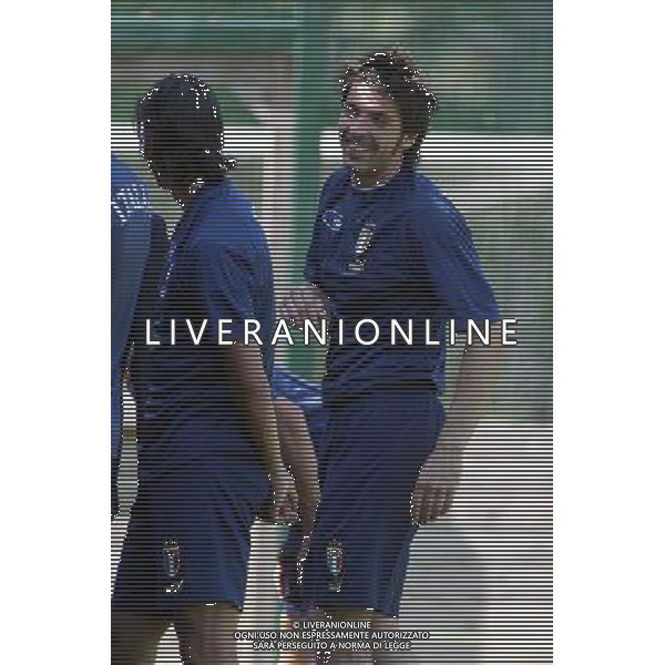 Coverciano 31/05/2005 Raduno e Allenamento della Nazionale Italiana Calcio nella foto gianluigi buffon ph gianni nucci/agenzia aldo liverani