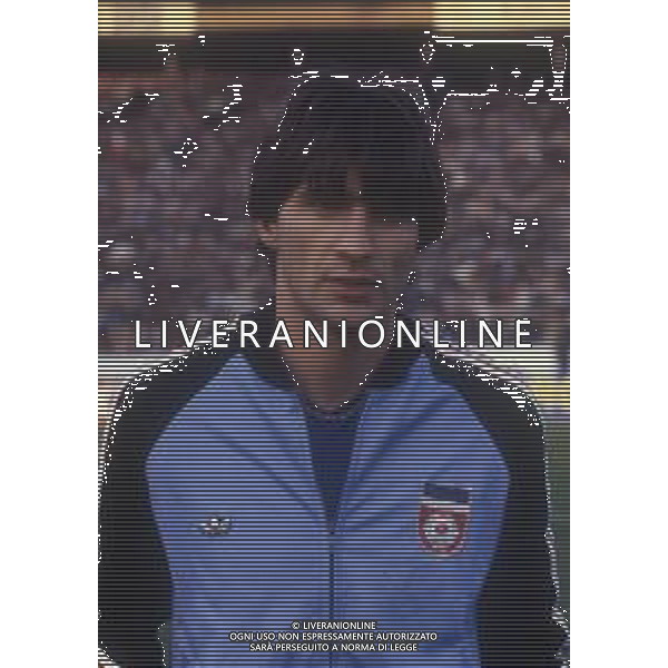 RETROSPETTIVA IVICA SURJAK CALCIATORE NELLA FOTO IVICA SURJAK CON LA MAGLIA DELLA NAZIONALE DELLA JUGOSLAVIA AG ALDO LIVERANI SAS
