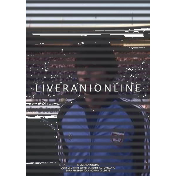 RETROSPETTIVA IVICA SURJAK CALCIATORE NELLA FOTO IVICA SURJAK CON LA MAGLIA DELLA NAZIONALE DELLA JUGOSLAVIA AG ALDO LIVERANI SAS