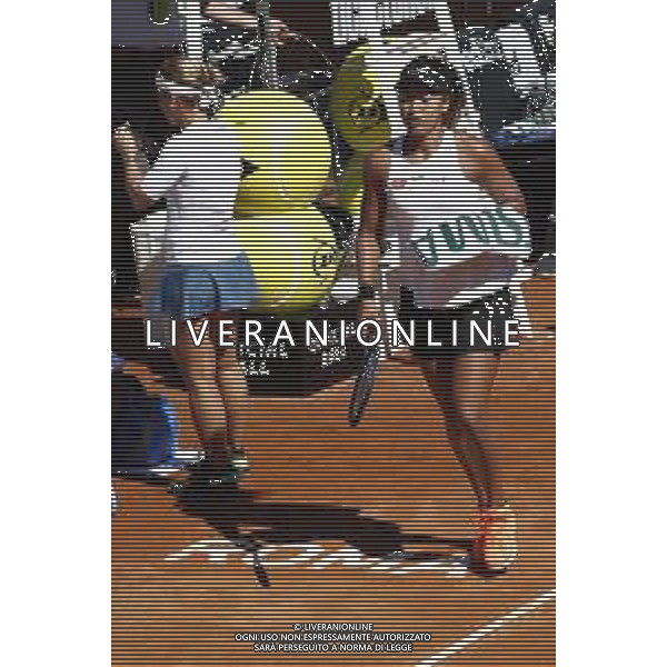 Roma 16/05/2019 - INTERNAZIONALI BNL D\' Italia 2019 - Naomi Osaka vs Dominika Cibulkova - nella foto: Naomi Osaka ©Claudio Zamagni/Agenzia Aldo Liverani s.a.s. Naomi Osaka during the match between Naomi Osaka and Dominika Cibulkova at the The Internazionali BNL d\'Italia 2019 at Foro Italico on May 16, 2019 in Rome, Italy. Photo Credit by Claudio Zamagni-Aldo Liverani Photo Agency / AGENZIA ALDO LIVERANI SAS