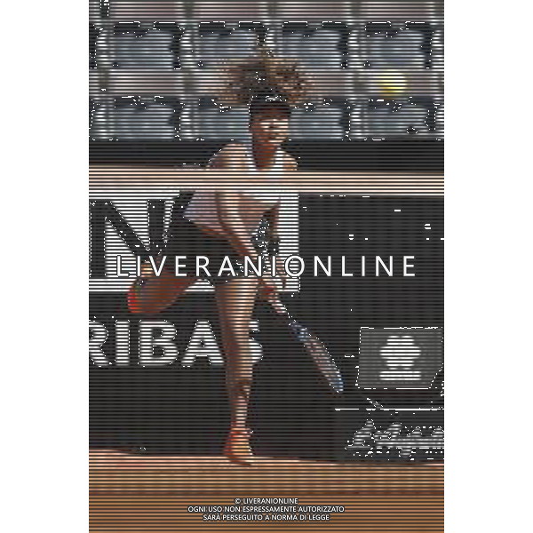 Roma 16/05/2019 - INTERNAZIONALI BNL D\' Italia 2019 - Naomi Osaka vs Dominika Cibulkova - nella foto: Naomi Osaka ©Claudio Zamagni/Agenzia Aldo Liverani s.a.s. Naomi Osaka during the match between Naomi Osaka and Dominika Cibulkova at the The Internazionali BNL d\'Italia 2019 at Foro Italico on May 16, 2019 in Rome, Italy. Photo Credit by Claudio Zamagni-Aldo Liverani Photo Agency / AGENZIA ALDO LIVERANI SAS