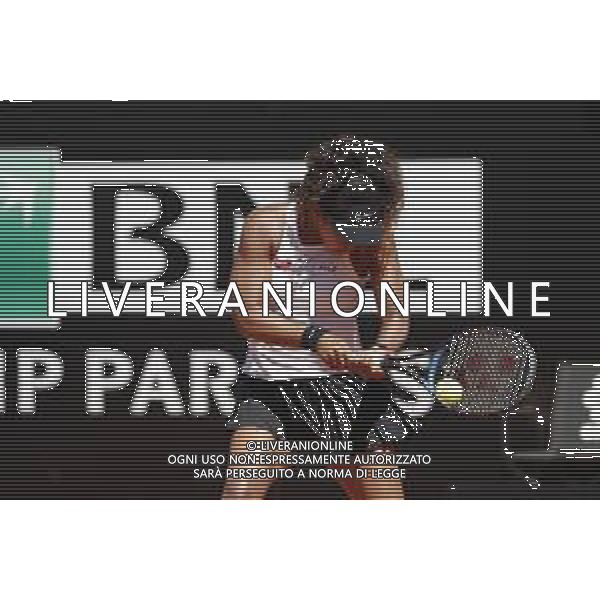 Roma 16/05/2019 - INTERNAZIONALI BNL D\' Italia 2019 - Naomi Osaka vs Dominika Cibulkova - nella foto: Naomi Osaka ©Claudio Zamagni/Agenzia Aldo Liverani s.a.s. Naomi Osaka during the match between Naomi Osaka and Dominika Cibulkova at the The Internazionali BNL d\'Italia 2019 at Foro Italico on May 16, 2019 in Rome, Italy. Photo Credit by Claudio Zamagni-Aldo Liverani Photo Agency / AGENZIA ALDO LIVERANI SAS