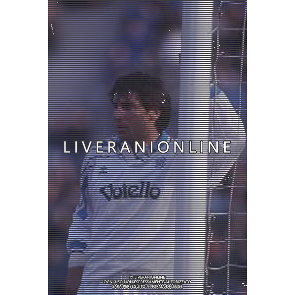 RETROSPETTIVA MASSIMO CRIPPA CALCIATORE NELLA FOTO MASSIMO CRIPPA CON LA MAGLIA DEL NAPOLI CALCIO 1997-1998 AG ALDO LIVERANI SAS