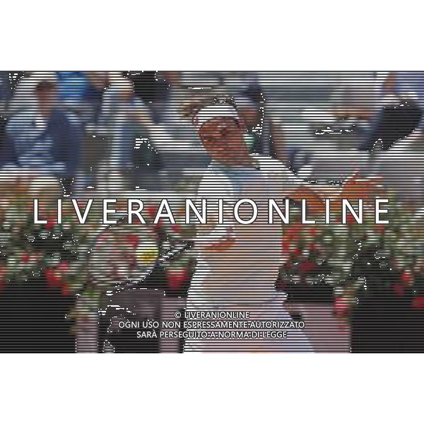 Roma 16/05/2019 - INTERNAZIONALI BNL D\' Italia 2019 - Joao Sousa vs Roger Federer - nella foto: Roger Federer ©Claudio Zamagni/Agenzia Aldo Liverani s.a.s. Roger Federer during the match between Joao Sousa and Roger Federer at the The Internazionali BNL d\'Italia 2019 at Foro Italico on May 16, 2019 in Rome, Italy. Photo Credit by Claudio Zamagni-Aldo Liverani Photo Agency / AGENZIA ALDO LIVERANI SAS