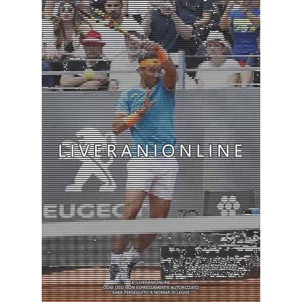 Roma 16/05/2019 - INTERNAZIONALI BNL D\' Italia 2019 - Jeremy Chardy vs Rafael Nadal - nella foto: Rafael Nadal ©Claudio Zamagni/Agenzia Aldo Liverani s.a.s. Rafael Nadal during the match between Jeremy Chardy and Rafael Nadal at the The Internazionali BNL d\'Italia 2019 at Foro Italico on May 16, 2019 in Rome, Italy. Photo Credit by Claudio Zamagni-Aldo Liverani Photo Agency / AGENZIA ALDO LIVERANI SAS