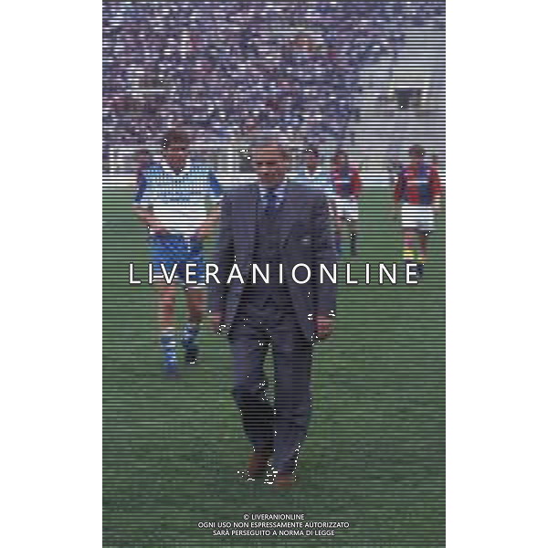 LUIGI SIMONI, detto Gigi, dirigente e allenatore di calcio italiano - RETROSPETTIVA nella foto allenatore Napoli Campionato 1996-1997 ©ARCHIVIO / AGENZIA ALDO LIVERANI SAS