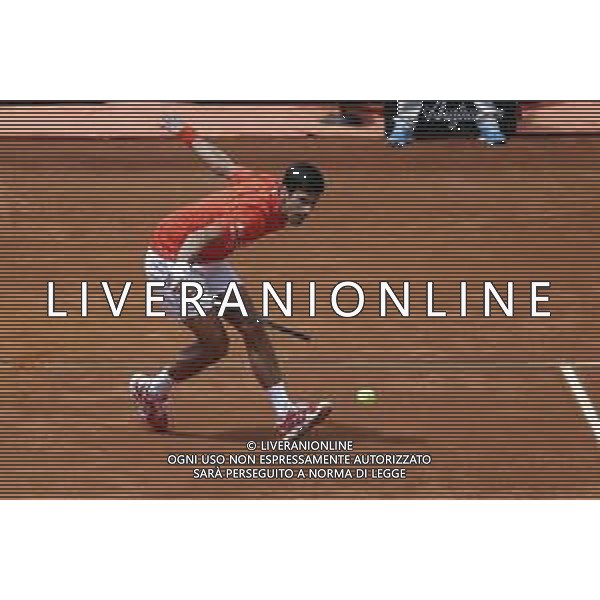 Roma 16/05/2019 - INTERNAZIONALI BNL D\' Italia 2019 - Novak Djokovic vs Denis Shapovalov - nella foto: Novak Djokovic ©Claudio Zamagni/Agenzia Aldo Liverani s.a.s. Novak Djokovic during the match between Novak Djokovic vs Denis Shapovalov at the The Internazionali BNL d\'Italia 2019 at Foro Italico on May 16, 2019 in Rome, Italy. Photo Credit by Claudio Zamagni-Aldo Liverani Photo Agency / AGENZIA ALDO LIVERANI SAS