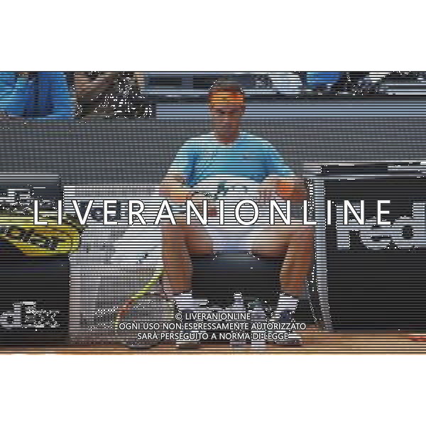Roma 16/05/2019 - INTERNAZIONALI BNL D\' Italia 2019 - Jeremy Chardy vs Rafael Nadal - nella foto: Rafael Nadal ©Claudio Zamagni/Agenzia Aldo Liverani s.a.s. Rafael Nadal during the match between Jeremy Chardy and Rafael Nadal at the The Internazionali BNL d\'Italia 2019 at Foro Italico on May 16, 2019 in Rome, Italy. Photo Credit by Claudio Zamagni-Aldo Liverani Photo Agency / AGENZIA ALDO LIVERANI SAS