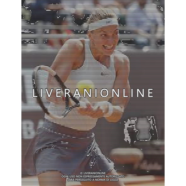 Roma 16/05/2019 - INTERNAZIONALI BNL D\' Italia 2019 - Yulia Putinsteva vs Petra Kvitova - nella foto: Petra Kvitova ©Claudio Zamagni/Agenzia Aldo Liverani s.a.s. Petra Kvitova during the match between Yulia Putinsteva and Petra Kvitova at the The Internazionali BNL d\'Italia 2019 at Foro Italico on May 16, 2019 in Rome, Italy. Photo Credit by Claudio Zamagni-Aldo Liverani Photo Agency / AGENZIA ALDO LIVERANI SAS