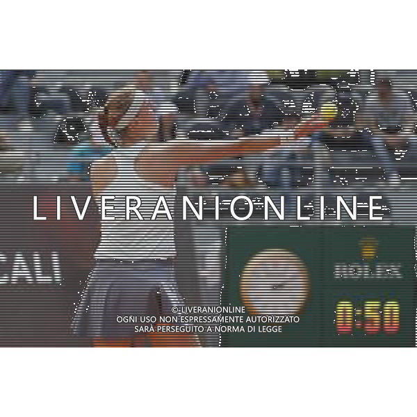 Roma 16/05/2019 - INTERNAZIONALI BNL D\' Italia 2019 - Yulia Putinsteva vs Petra Kvitova - nella foto: Petra Kvitova ©Claudio Zamagni/Agenzia Aldo Liverani s.a.s. Petra Kvitova during the match between Yulia Putinsteva and Petra Kvitova at the The Internazionali BNL d\'Italia 2019 at Foro Italico on May 16, 2019 in Rome, Italy. Photo Credit by Claudio Zamagni-Aldo Liverani Photo Agency / AGENZIA ALDO LIVERANI SAS