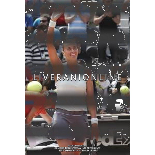 Roma 16/05/2019 - INTERNAZIONALI BNL D\' Italia 2019 - Yulia Putinsteva vs Petra Kvitova - nella foto: Esultanza Petra Kvitova ©Claudio Zamagni/Agenzia Aldo Liverani s.a.s. Petra Kvitova during the match between Yulia Putinsteva and Petra Kvitova at the The Internazionali BNL d\'Italia 2019 at Foro Italico on May 16, 2019 in Rome, Italy. Photo Credit by Claudio Zamagni-Aldo Liverani Photo Agency / AGENZIA ALDO LIVERANI SAS