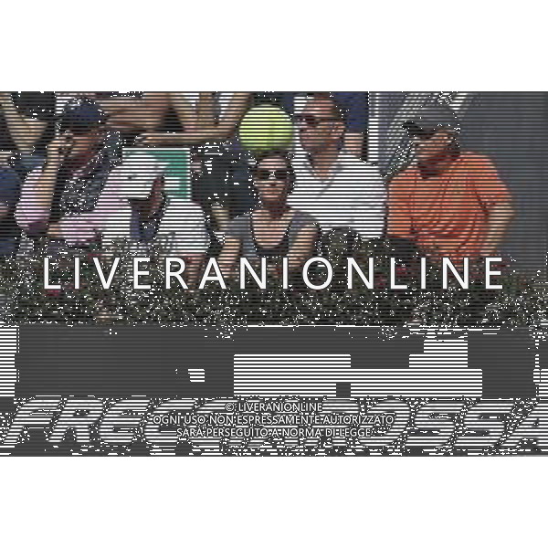 Roma 16/05/2019 - INTERNAZIONALI BNL D\' Italia 2019 - Radu Albot vs Fabio Fognini - nella foto: flavia pennetta ©Claudio Zamagni/Agenzia Aldo Liverani s.a.s. during the match between Radu Albot and Fabio Fognini at the The Internazionali BNL d\'Italia 2019 at Foro Italico on May 16, 2019 in Rome, Italy. Photo Credit by Claudio Zamagni-Aldo Liverani Photo Agency