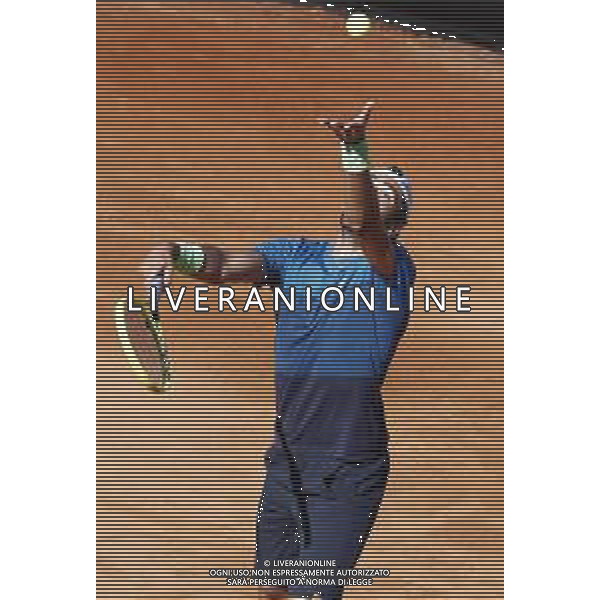 Roma 16/05/2019 - INTERNAZIONALI BNL D\' Italia 2019 - Matteo Berrettini vs Diego Schwartzman - nella foto: Matteo Berrettini©Claudio Zamagni/Agenzia Aldo Liverani s.a.s. Matteo Berrettini during the match between Matteo Berrettini and Diego Schwartzman at the The Internazionali BNL d\'Italia 2019 at Foro Italico on May 16, 2019 in Rome, Italy. Photo Credit by Claudio Zamagni-Aldo Liverani Photo Agency