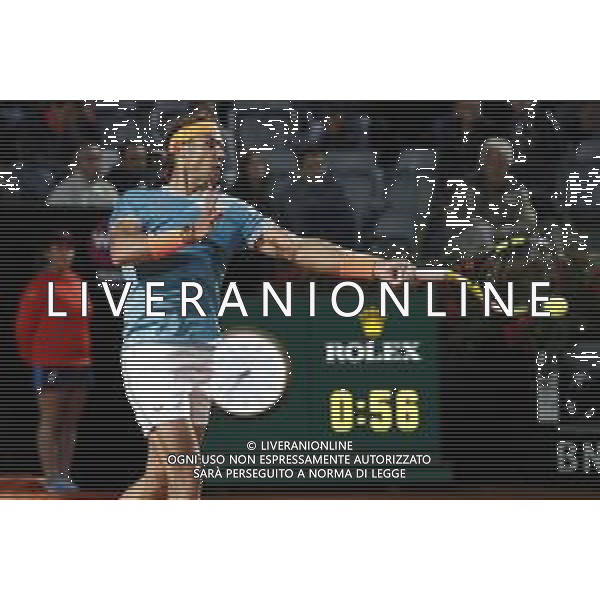 Roma 16/05/2019 - INTERNAZIONALI BNL D\' Italia 2019 - Nikoloz Basilashvili vs Rafael Nadal - nella foto: Rafael Nadal ©Claudio Zamagni/Agenzia Aldo Liverani s.a.s. Rafael Nadal during the match between Nikoloz Basilashvili and Rafael Nadal at The Internazionali BNL d\'Italia 2019 at Foro Italico on May 16, 2019 in Rome, Italy. Photo Credit by Claudio Zamagni-Aldo Liverani Photo Agency / AGENZIA ALDO LIVERANI SAS
