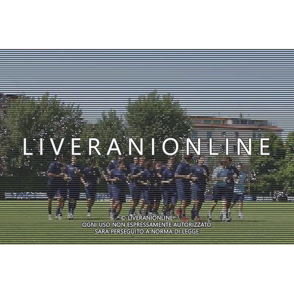 Coverciano 31/05/2005 Raduno e Allenamento della Nazionale Italiana Calcio nella foto corsa di gruppo ph gianni nucci/agenzia aldo liverani