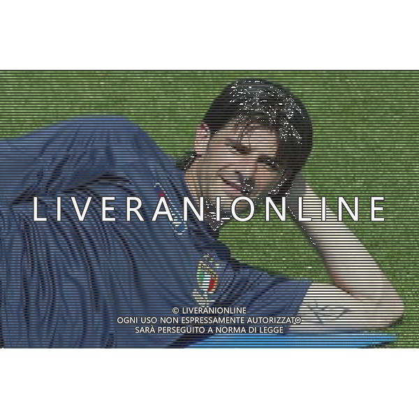 Coverciano 31/05/2005 Raduno e Allenamento della Nazionale Italiana Calcio nella foto vincenzo iaquinta ph gianni nucci/agenzia aldo liverani