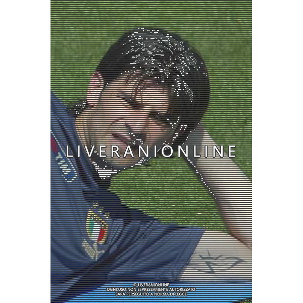 Coverciano 31/05/2005 Raduno e Allenamento della Nazionale Italiana Calcio nella foto vincenzo iaquinta ph gianni nucci/agenzia aldo liverani