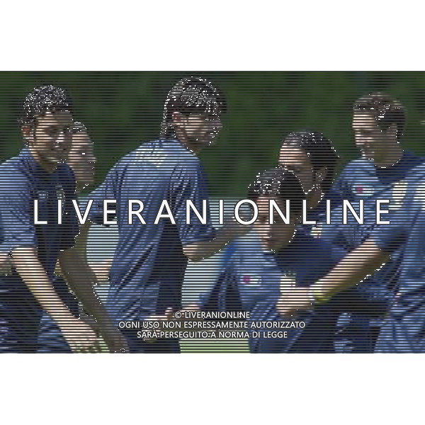 Coverciano 31/05/2005 Raduno e Allenamento della Nazionale Italiana Calcio nella foto vincenzo iaquinta ph gianni nucci/agenzia aldo liverani
