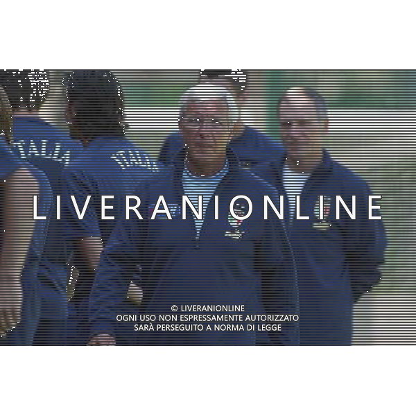 Coverciano 31/05/2005 Raduno e Allenamento della Nazionale Italiana Calcio nella foto marcello lippi ph gianni nucci/agenzia aldo liverani