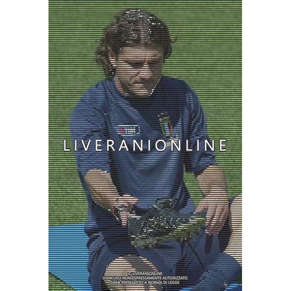 Coverciano 31/05/2005 Raduno e Allenamento della Nazionale Italiana Calcio nella foto christian vieri ph gianni nucci/agenzia aldo liverani