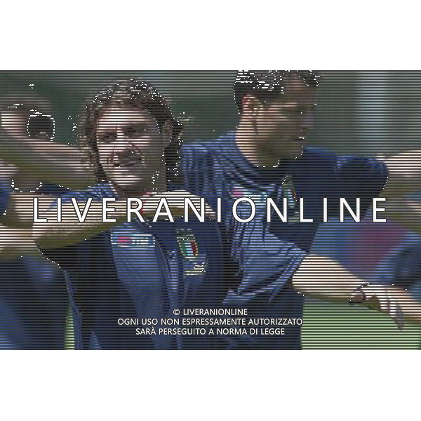 Coverciano 31/05/2005 Raduno e Allenamento della Nazionale Italiana Calcio nella foto christian vieri ph gianni nucci/agenzia aldo liverani