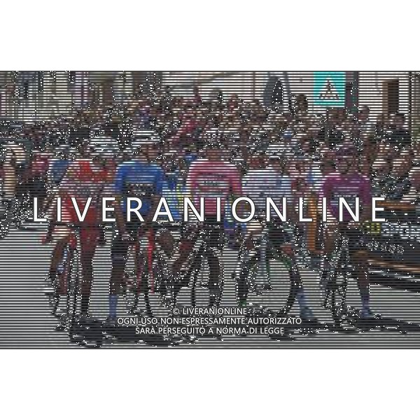 17-05-2019 Giro D\'italia; Tappa 07 Vasto - L\'aquila; 2019, Uae - Emirates; 2019, Bardiani - Csf; 2019, Trek - Segafredo; 2019, Bora - Hansgrohe; 2019, Androni Giocattoli - Sidermec; Conti, Valerio; Carboni, Giovanni; Ciccone, Giulio; Ackermann, Pascal; Masnada, Fausto; Vasto; ©SIROTTI / AGENZIA ALDO LIVERANI SAS