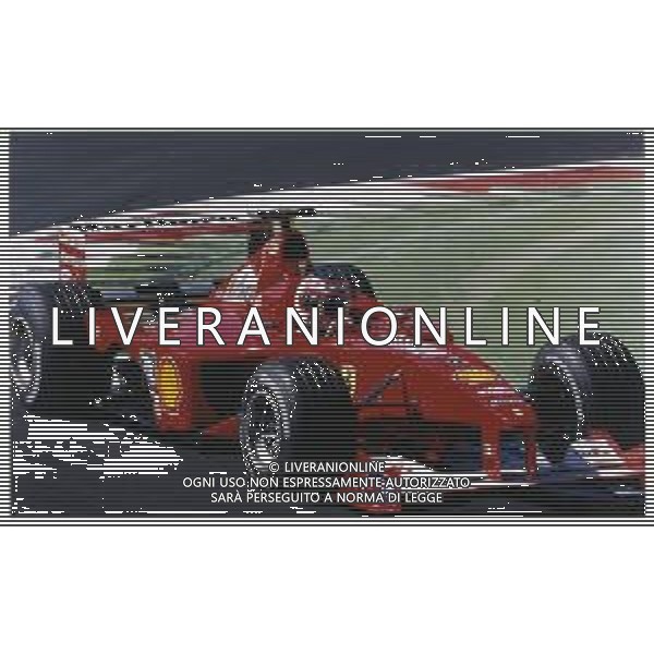RETROSPETTIVA RUBENS BARRICHELLO PILOTA F1 NELLA FOTO RUBENS BARRICHELLO NELL \'ANNO 2000 AG ALDO LIVERANI SAS