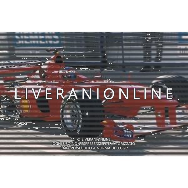 RETROSPETTIVA RUBENS BARRICHELLO PILOTA F1 NELLA FOTO RUBENS BARRICHELLO NELL \'ANNO 2000 AG ALDO LIVERANI SAS