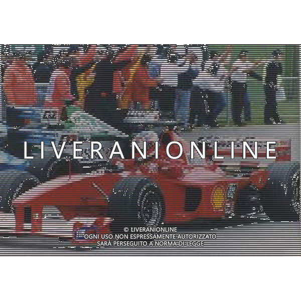 RETROSPETTIVA RUBENS BARRICHELLO PILOTA F1 NELLA FOTO RUBENS BARRICHELLO NELL \'ANNO 2000 AG ALDO LIVERANI SAS
