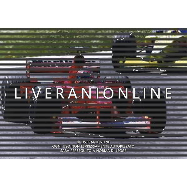 RETROSPETTIVA RUBENS BARRICHELLO PILOTA F1 NELLA FOTO RUBENS BARRICHELLO NELL \'ANNO 2000 AG ALDO LIVERANI SAS