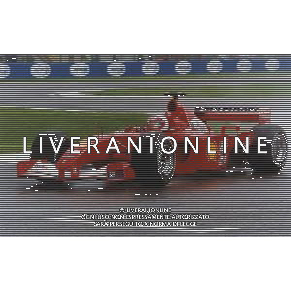 RETROSPETTIVA RUBENS BARRICHELLO PILOTA F1 NELLA FOTO RUBENS BARRICHELLO NELL \'ANNO 2001 AG ALDO LIVERANI SAS