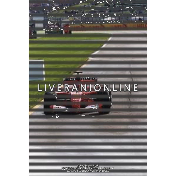 RETROSPETTIVA RUBENS BARRICHELLO PILOTA F1 NELLA FOTO RUBENS BARRICHELLO NELL \'ANNO 2001 AG ALDO LIVERANI SAS