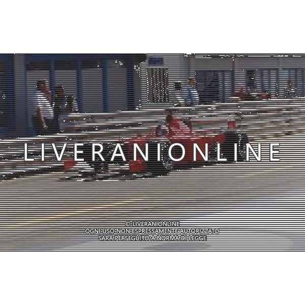 RETROSPETTIVA RUBENS BARRICHELLO PILOTA F1 NELLA FOTO RUBENS BARRICHELLO NELL \'ANNO 2001 AG ALDO LIVERANI SAS