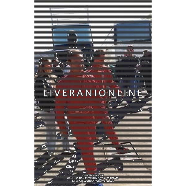 RETROSPETTIVA RUBENS BARRICHELLO PILOTA F1 NELLA FOTO RUBENS BARRICHELLO NELL \'ANNO 2001 CON MICHAEL SCHUMACHER AG ALDO LIVERANI SAS