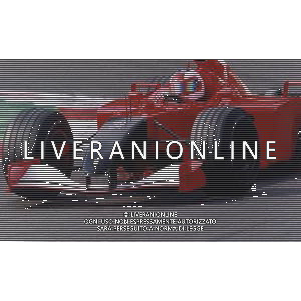 RETROSPETTIVA RUBENS BARRICHELLO PILOTA F1 NELLA FOTO RUBENS BARRICHELLO NELL \'ANNO 2001 AG ALDO LIVERANI SAS