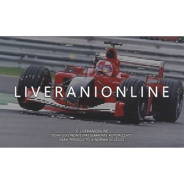 RETROSPETTIVA RUBENS BARRICHELLO PILOTA F1 NELLA FOTO RUBENS BARRICHELLO NELL \'ANNO 2001 AG ALDO LIVERANI SAS