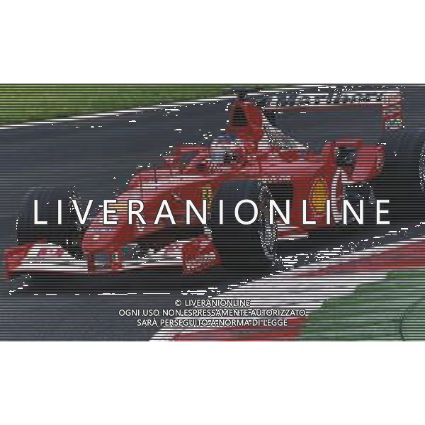RETROSPETTIVA RUBENS BARRICHELLO PILOTA F1 NELLA FOTO RUBENS BARRICHELLO NELL \'ANNO 2002 AG ALDO LIVERANI SAS