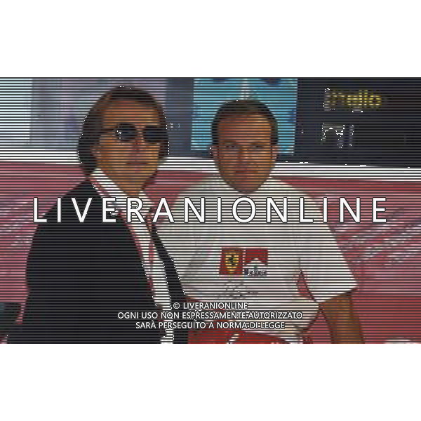 RETROSPETTIVA RUBENS BARRICHELLO PILOTA F1 NELLA FOTO RUBENS BARRICHELLO NELL \'ANNO 2002 CON LUCA CORDERO DI MONTEZEMOLO AG ALDO LIVERANI SAS