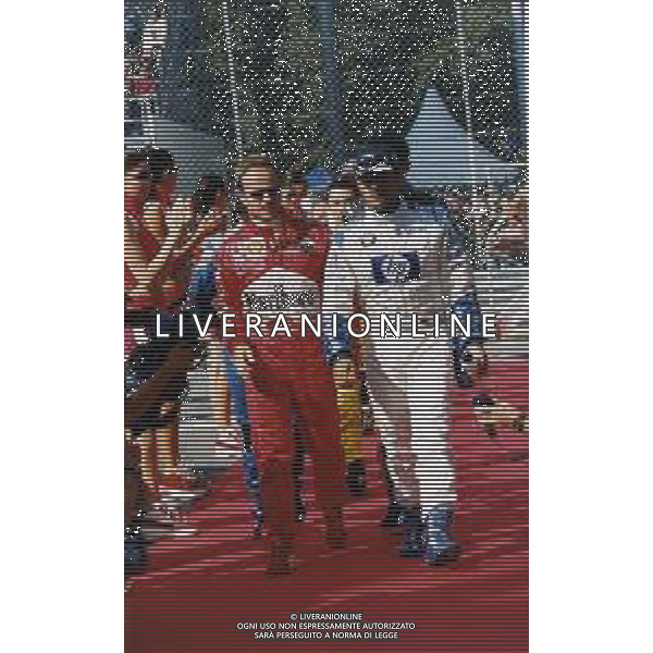 RETROSPETTIVA RUBENS BARRICHELLO PILOTA F1 NELLA FOTO RUBENS BARRICHELLO NELL \'ANNO 2002 AG ALDO LIVERANI SAS