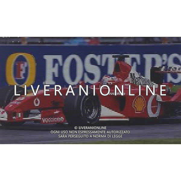RETROSPETTIVA RUBENS BARRICHELLO PILOTA F1 NELLA FOTO RUBENS BARRICHELLO NELL \'ANNO 2002 AG ALDO LIVERANI SAS