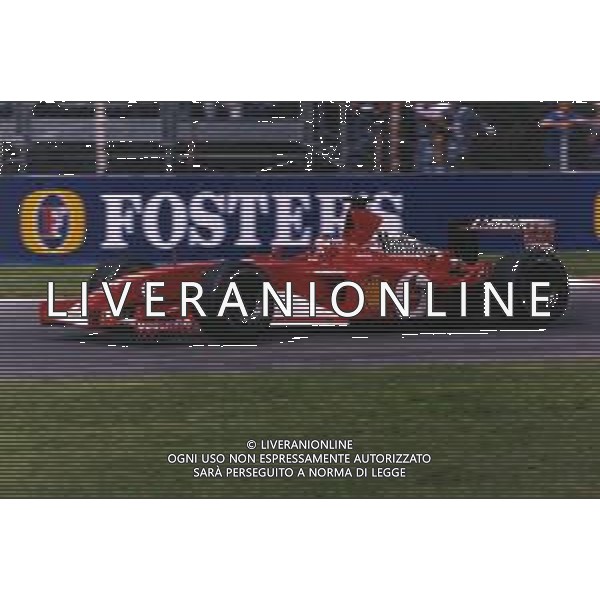 RETROSPETTIVA RUBENS BARRICHELLO PILOTA F1 NELLA FOTO RUBENS BARRICHELLO NELL \'ANNO 2002 AG ALDO LIVERANI SAS