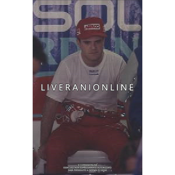 RETROSPETTIVA RUBENS BARRICHELLO PILOTA F1 NELLA FOTO RUBENS BARRICHELLO NELL\'ANNO 1994 AG ALDO LIVERANI SAS 