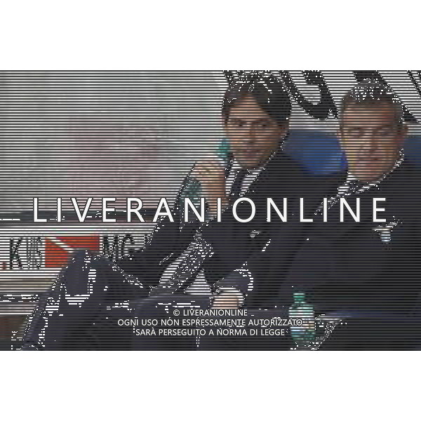 Atalanta - Lazio Finale di Coppa Italia 2019 TIM CUP 15/05/2019 - nella foto: Coach Inzaghi Simone (s.s.lazio) CON NASSIMILIANO FARRIS ©Claudio Zamagni/Agenzia Aldo Liverani Coach Inzaghi Simone (s.s.lazio) during Italian TIM CUP final match between Atalanta and Lazio at Rome Olympic Stadium on May 15 2019 photo credit by Claudio Zamagni/Aldo Liverani Photo Agency