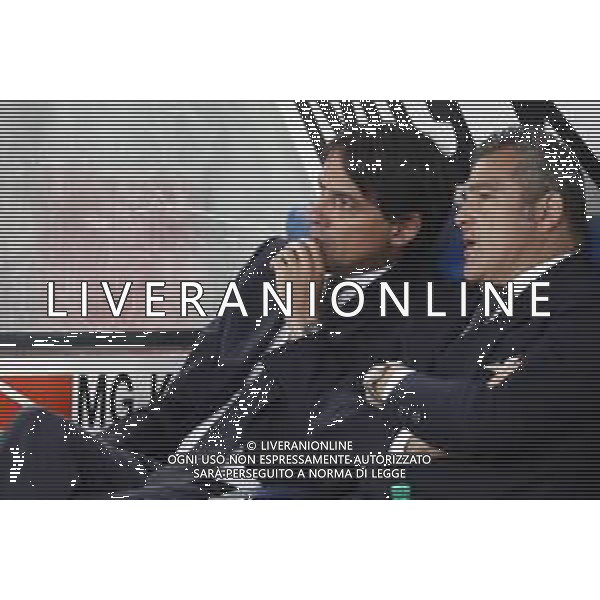 Atalanta - Lazio Finale di Coppa Italia 2019 TIM CUP 15/05/2019 - nella foto: Coach Inzaghi Simone (s.s.lazio) CON MASSIMILIANO FARRIS ©Claudio Zamagni/Agenzia Aldo Liverani Coach Inzaghi Simone (s.s.lazio) during Italian TIM CUP final match between Atalanta and Lazio at Rome Olympic Stadium on May 15 2019 photo credit by Claudio Zamagni/Aldo Liverani Photo Agency