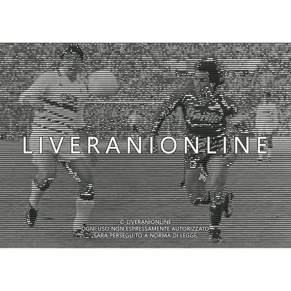 RETROSPETTIVA AGOSTINO DI BARTOLOMEI CALCIATORE NELLA FOTO AGOSTINO DI BARTOLOMEI E BRUNO CONTI AG ALDO LIVERANI SAS
