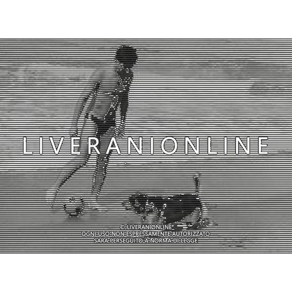RETROSPETTIVA AGOSTINO DI BARTOLOMEI CALCIATORE NELLA FOTO AGOSTINO DI BARTOLOMEI AG ALDO LIVERANI SAS