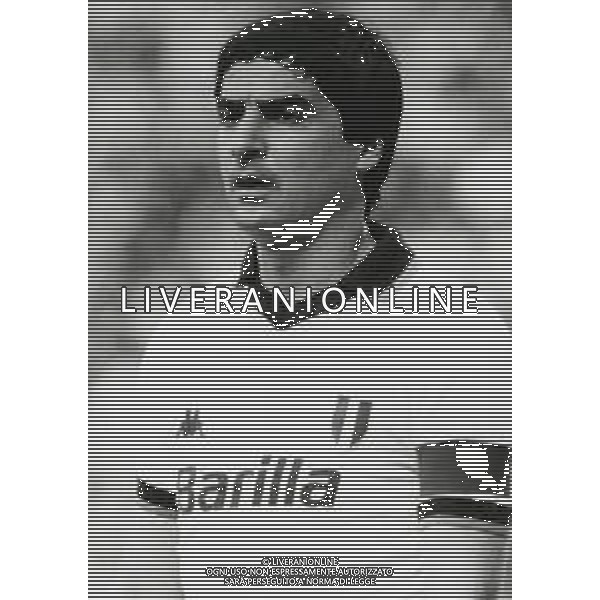 RETROSPETTIVA AGOSTINO DI BARTOLOMEI CALCIATORE NELLA FOTO AGOSTINO DI BARTOLOMEI CON LA MAGLIA DELLA ROMA CALCIO AG ALDO LIVERANI SAS